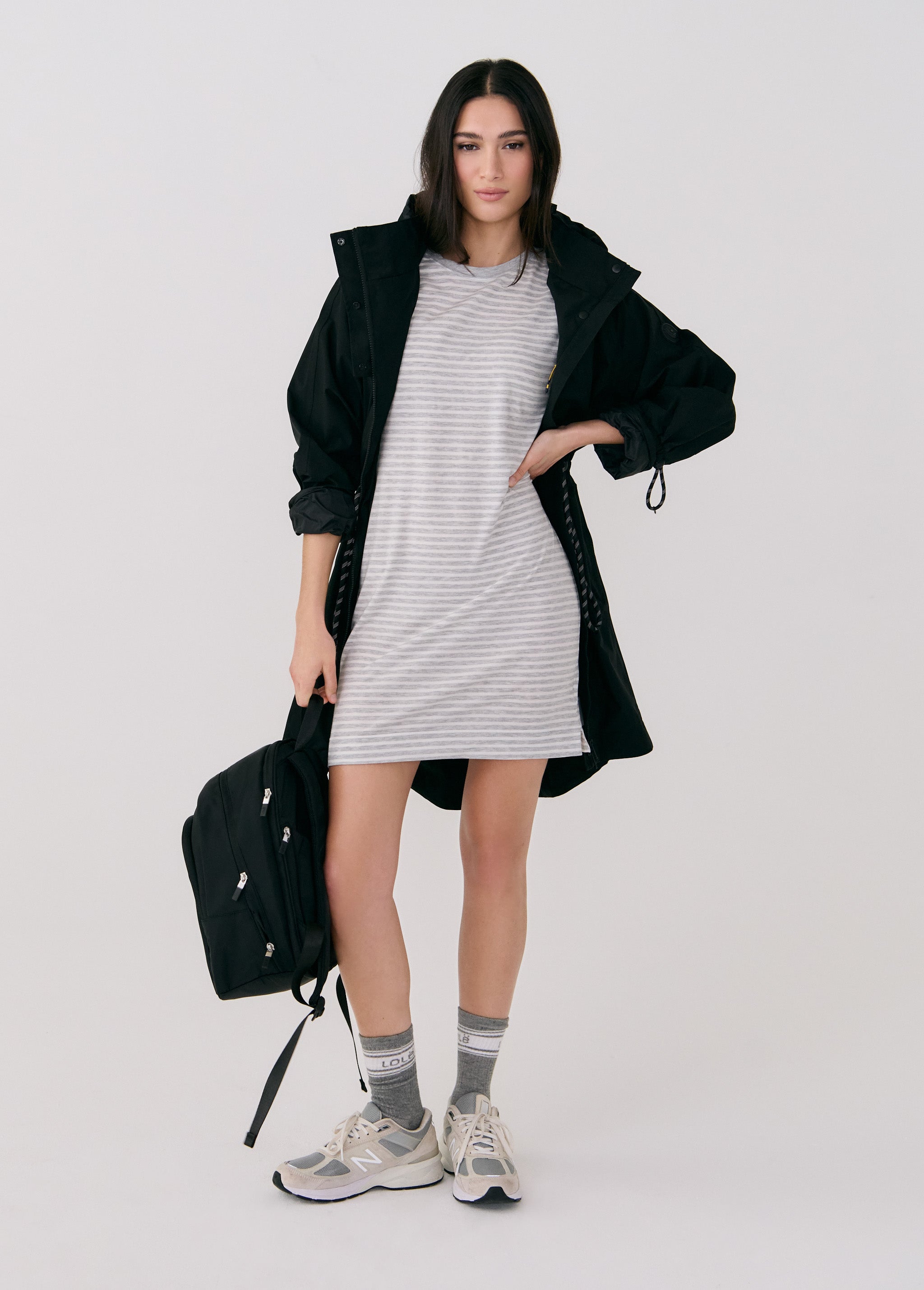 Dynamic T-Shirt Dress - Merino Wool Blend Lole Dynamic T-Shirt Dress - Merino Wool Blend Lole