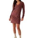 Robe col en V traverse