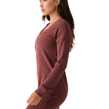 Robe col en V traverse