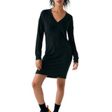 Robe col en V traverse