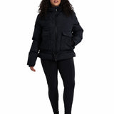 Lolë Kylee Synth Down Jacket in black — complete with an inner pocket, in a relaxed silhouette