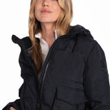 Lolë Kylee Synth Down Jacket in black — complete with an inner pocket, in a relaxed silhouette