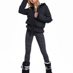 Lolë Kylee Synth Down Jacket in black — complete with an inner pocket, in a relaxed silhouette