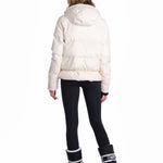 Lolë Kylee Synth Down Jacket in Gardenia cream — complete with an inner pocket, in a relaxed silhouette