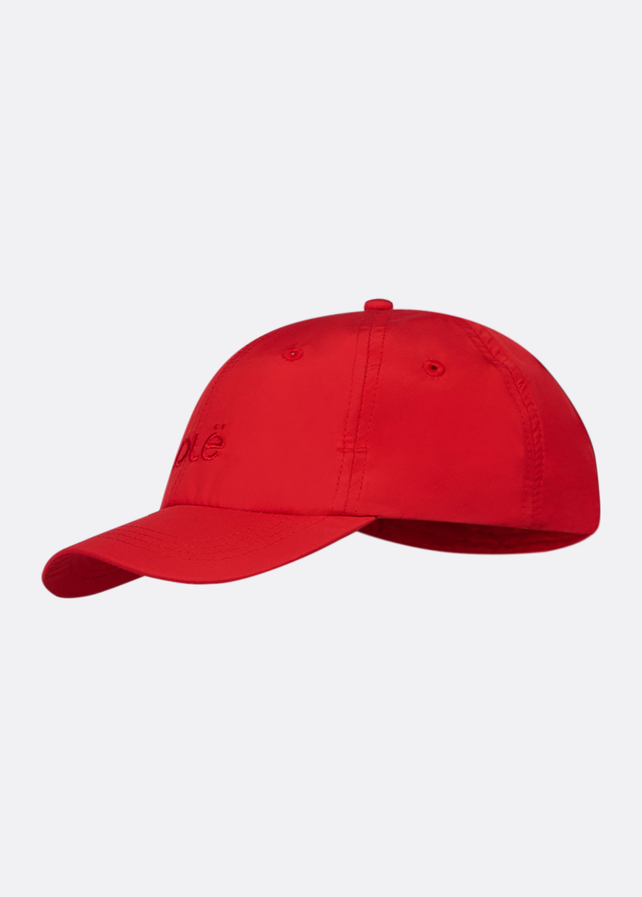 Lolë Icon Ball Cap in Cayenne coral red