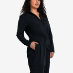 Lolë Forillon Jumpsuit in black — the Forillon long sleeve Jumpsuit is the ultimate packing piece