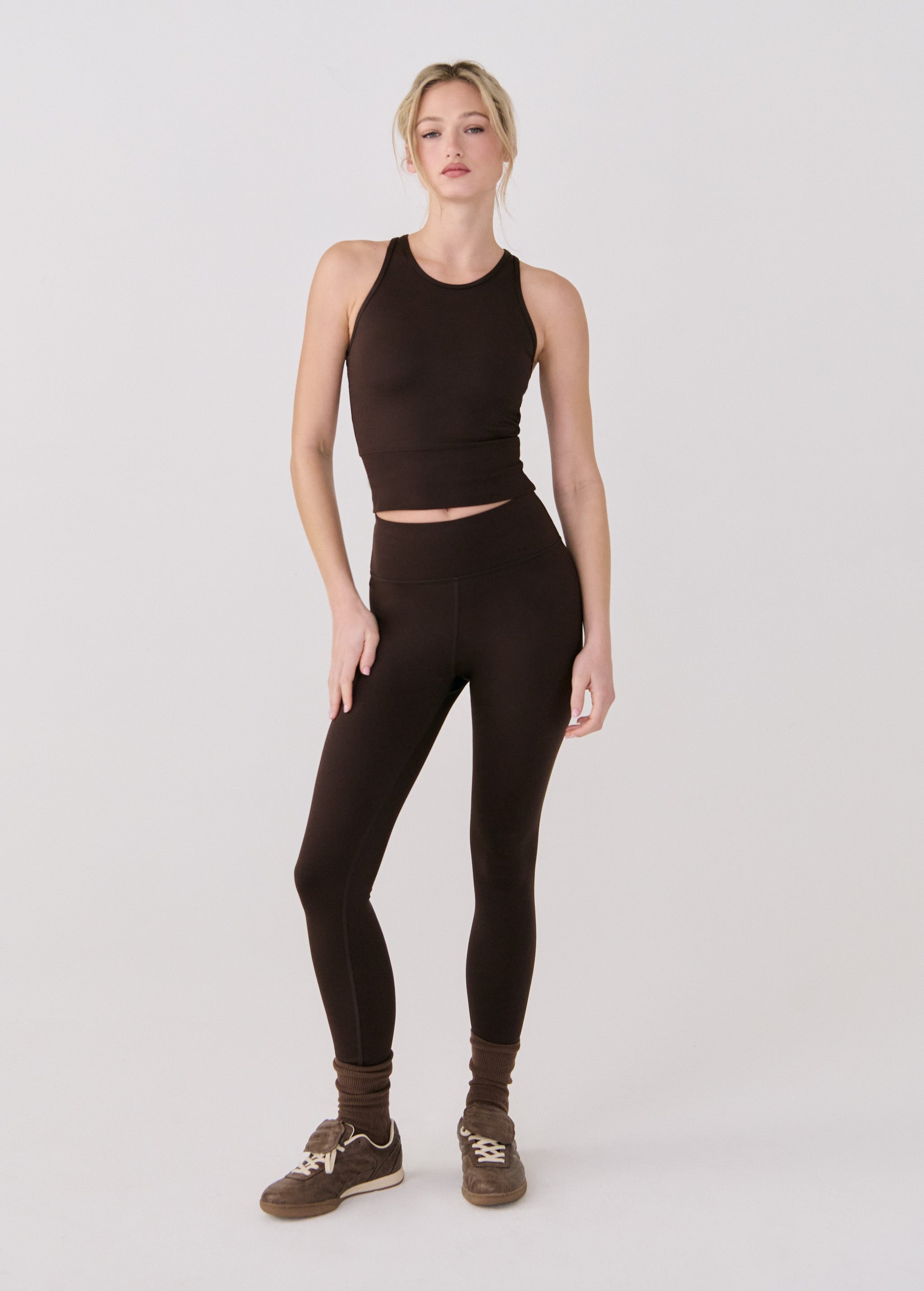 Legging cropped femme Express Jeans taille moyenne délavé foncé Legging cropped femme Express Jeans taille moyenne délavé foncé
