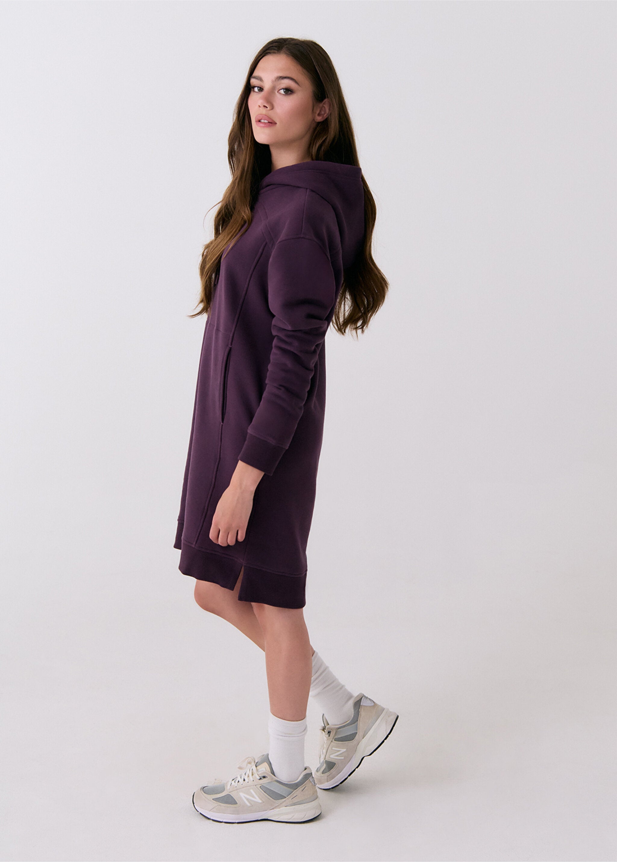 purple hoodie dress Women's Hoodie Dress
