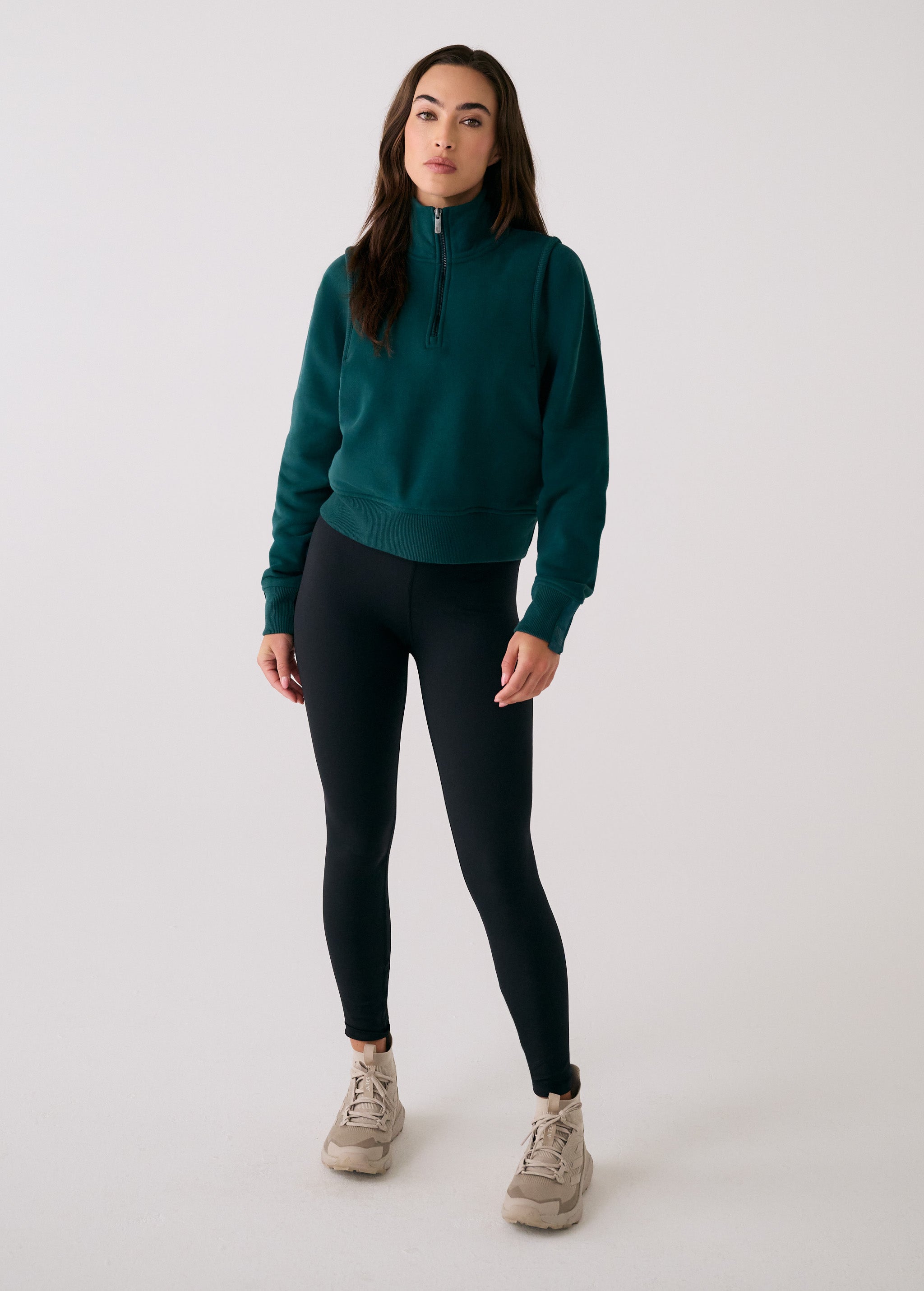 Yonder Half Zip Top | Cropped fleece with polished style for