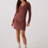 Robe col en V traverse