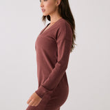 Robe col en V traverse