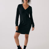 Robe col en V traverse