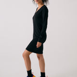 Robe col en V traverse