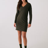 Robe col en V traverse