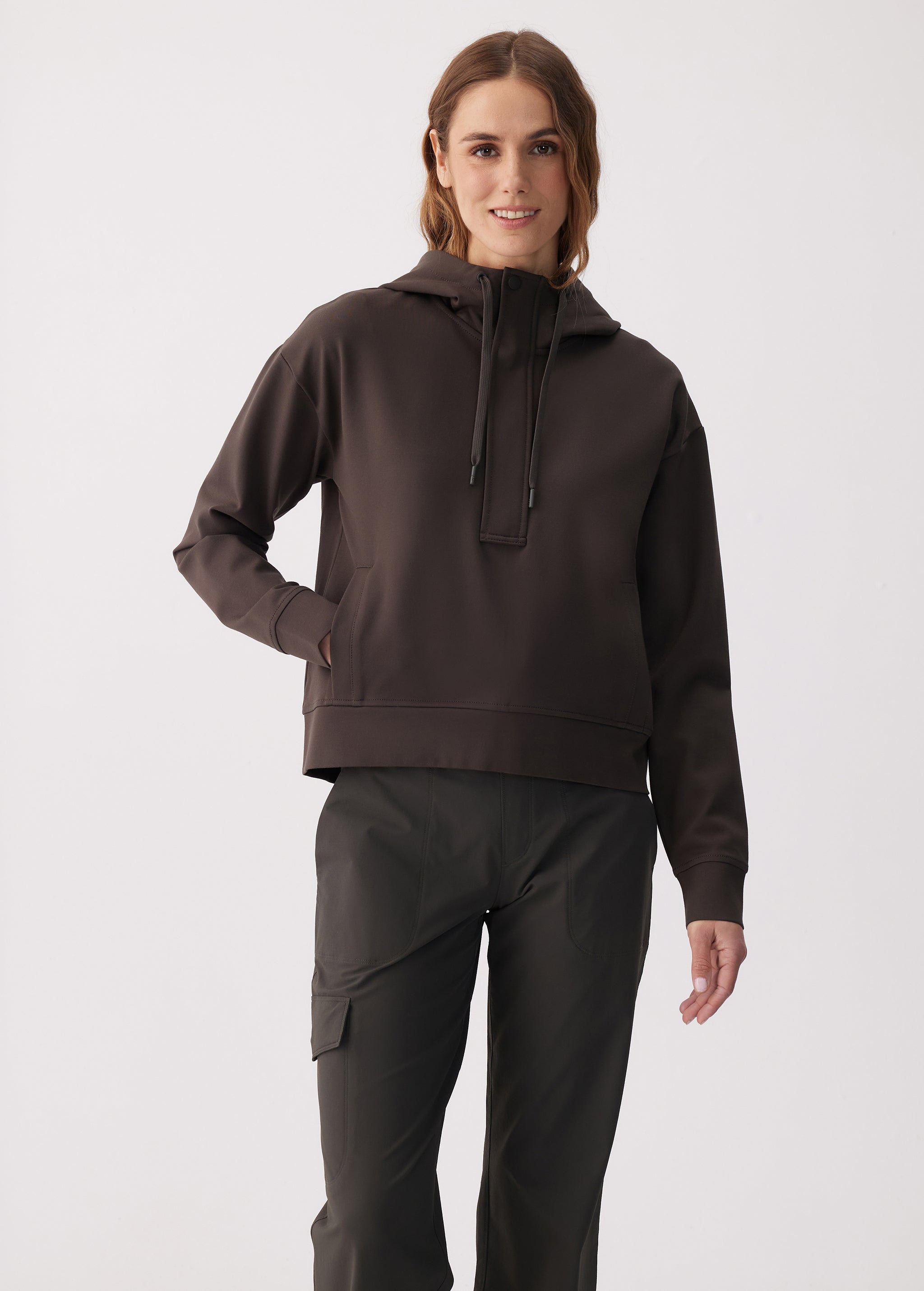 Chandail à capuchon demi-zip Mindset