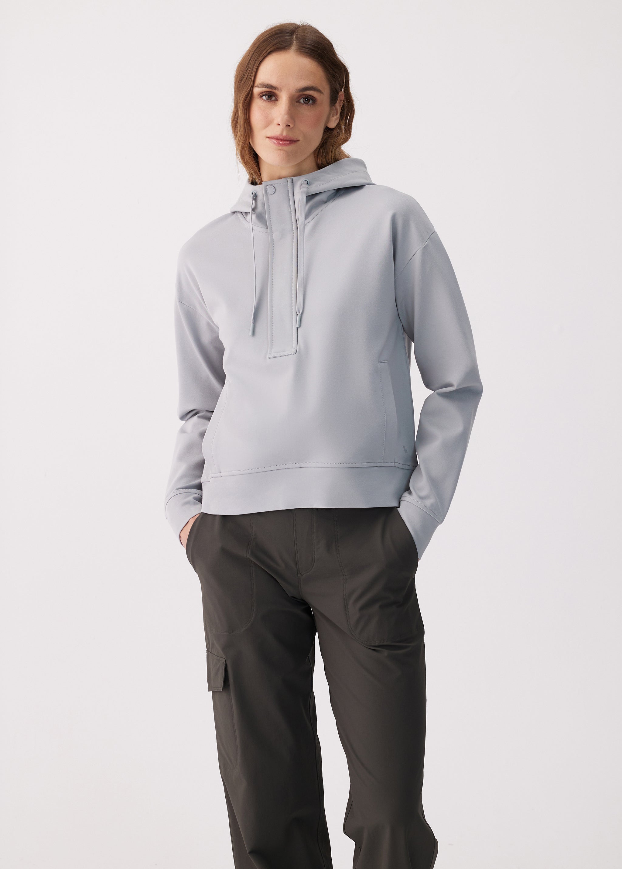 Chandail à capuchon demi-zip Mindset