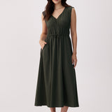 Momentum Ruched Midi Dress