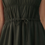 Momentum Ruched Midi Dress