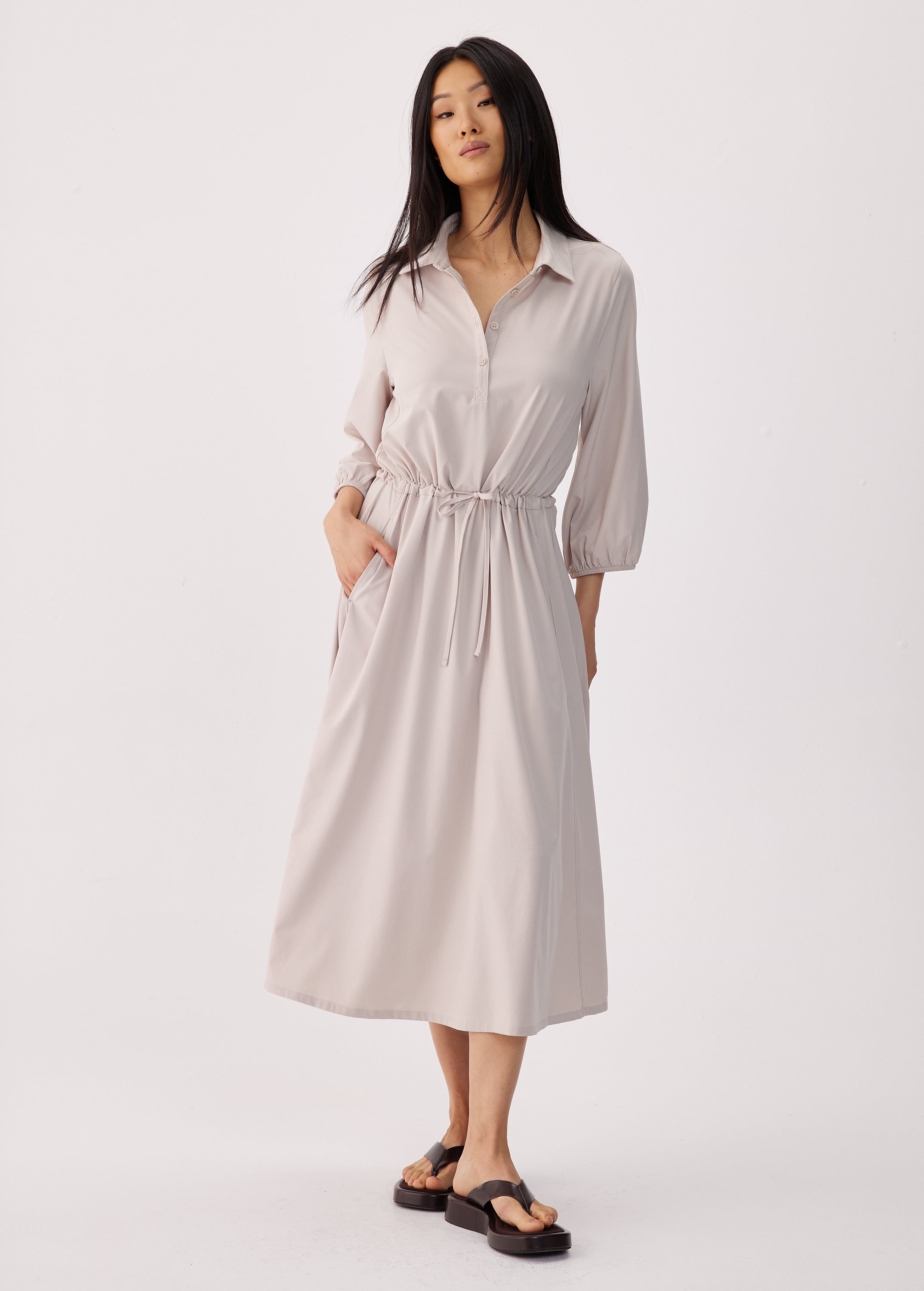 Momentum Polo Midi Dress