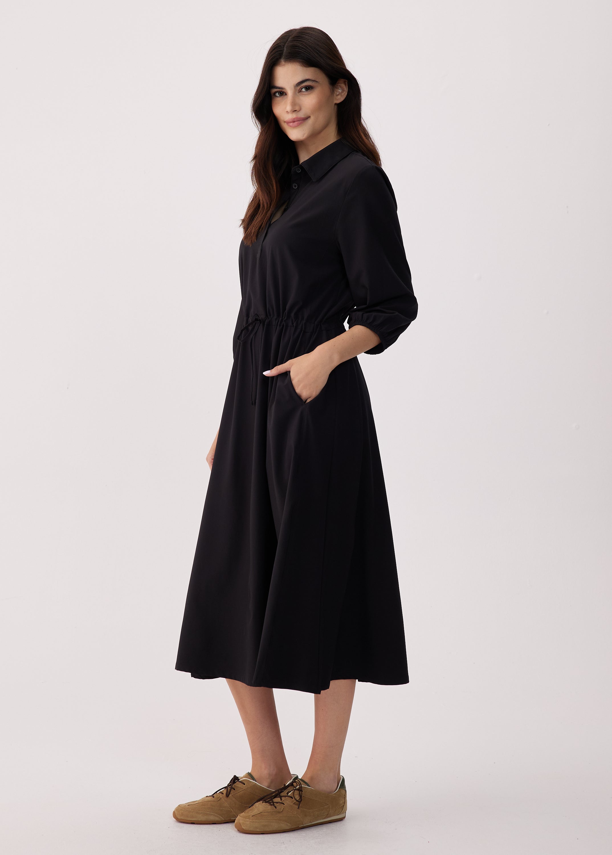 midi dress polos Short-Sleeve Polo Midi Dress