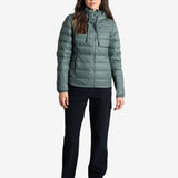 Lolë Emeline Down Jacket in blue — embrace the outdoors in style and comfort with the Emeline Down Jacket