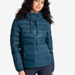 Lolë Emeline Down Jacket in blue — embrace the outdoors in style and comfort with the Emeline Down Jacket