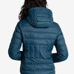 Lolë Emeline Down Jacket in blue — embrace the outdoors in style and comfort with the Emeline Down Jacket