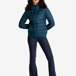 Lolë Emeline Down Jacket in blue — embrace the outdoors in style and comfort with the Emeline Down Jacket