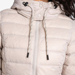 Lolë Emeline Down Jacket in Abalone pale greige — embrace the outdoors in style and comfort with the Emeline Down Jacket