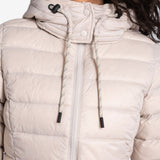 Lolë Emeline Down Jacket in Abalone pale greige — embrace the outdoors in style and comfort with the Emeline Down Jacket
