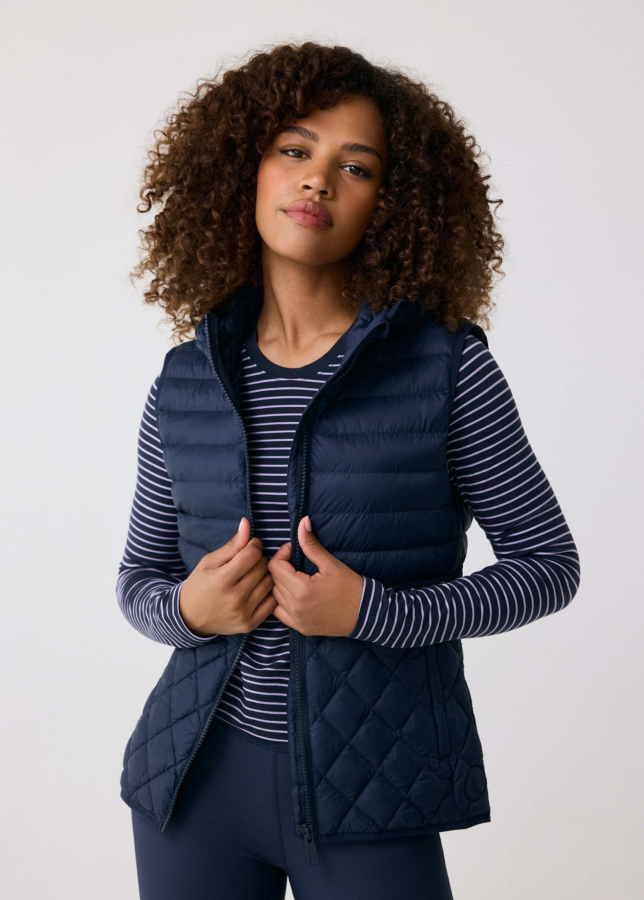 Lolë The Base Insulated Vest in Outerspace navy
