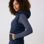 Lolë The Base Insulated Vest in Outerspace navy