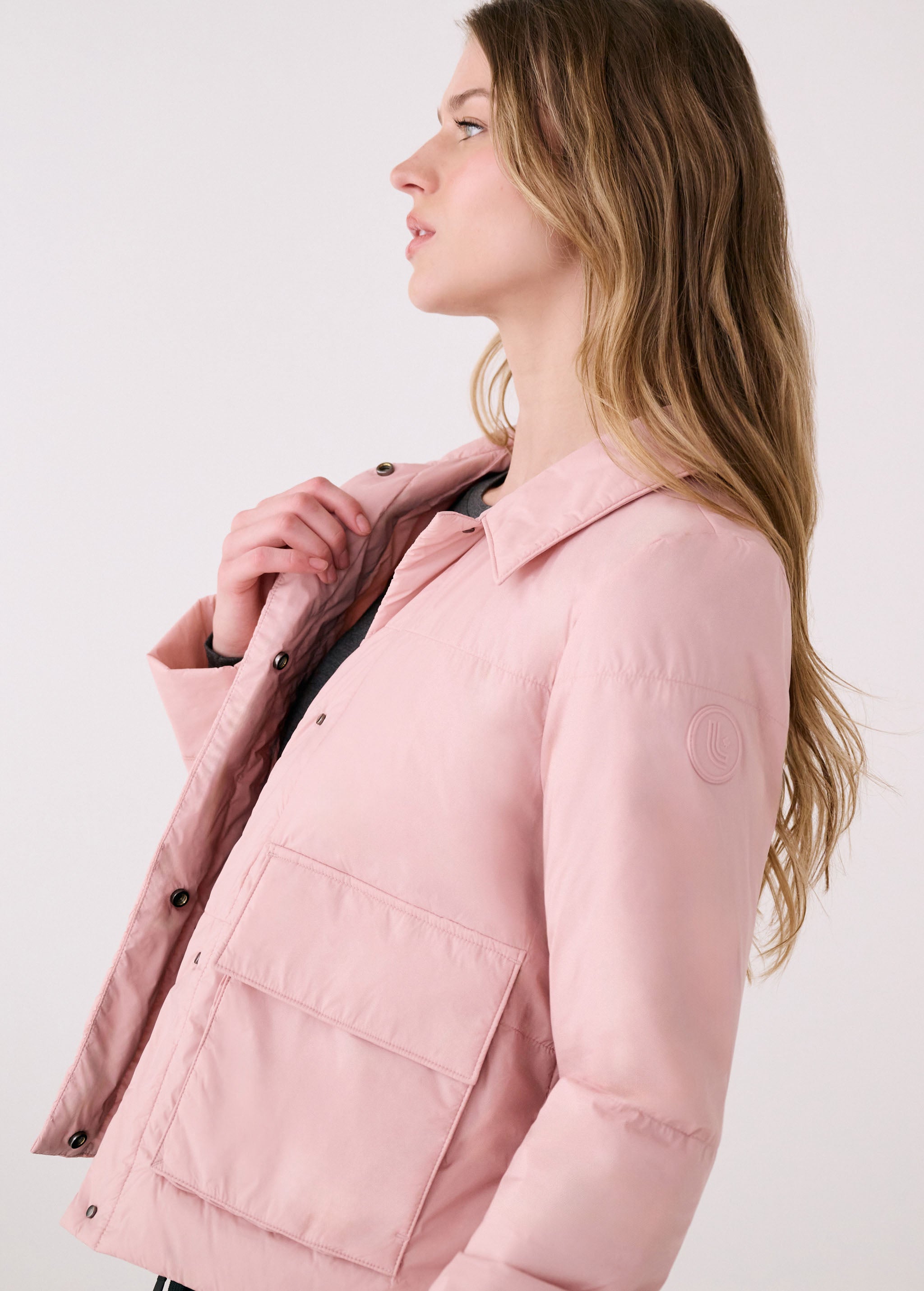 Lolë Dani Insulated Jacket in Ballerina blush pink