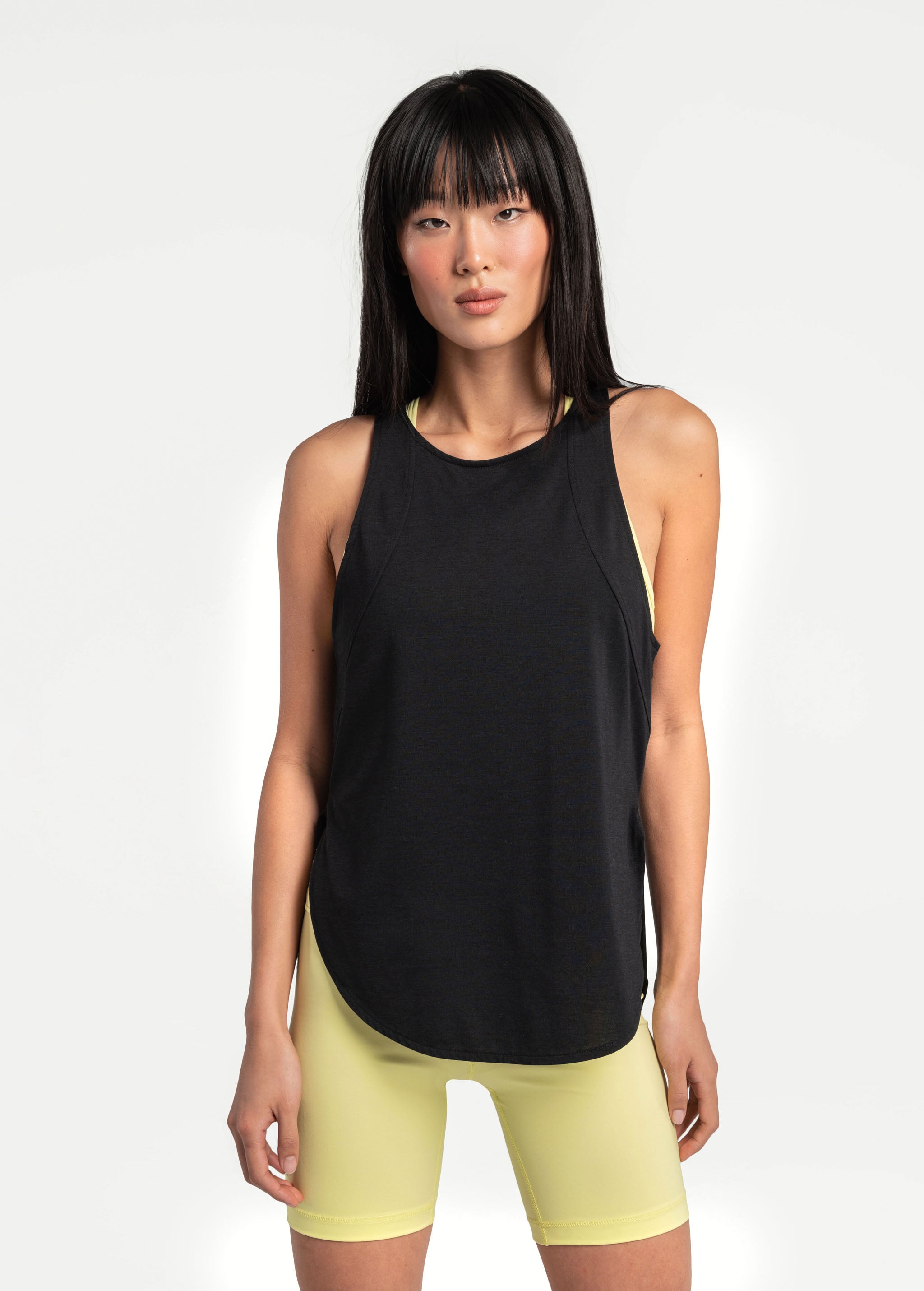 Lolë Performance Wool Tank Top in black