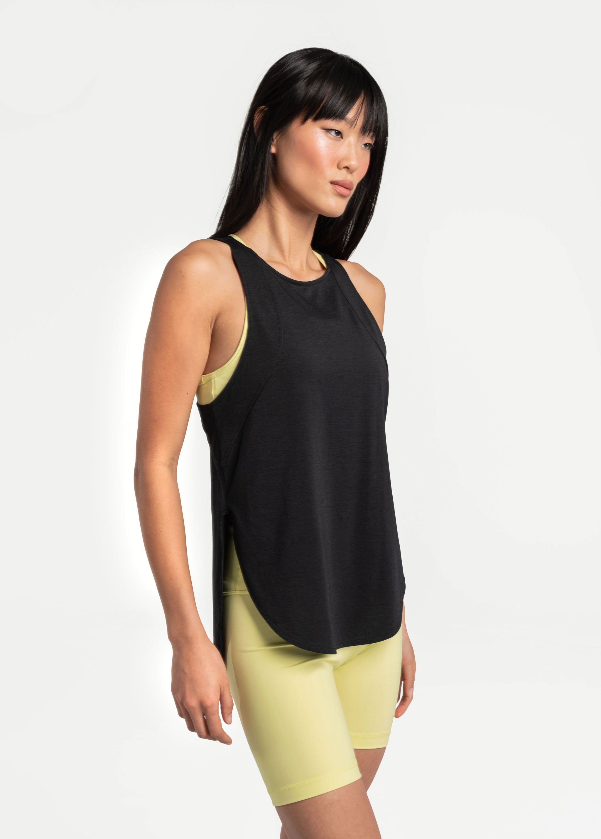 Lolë Performance Wool Tank Top in black
