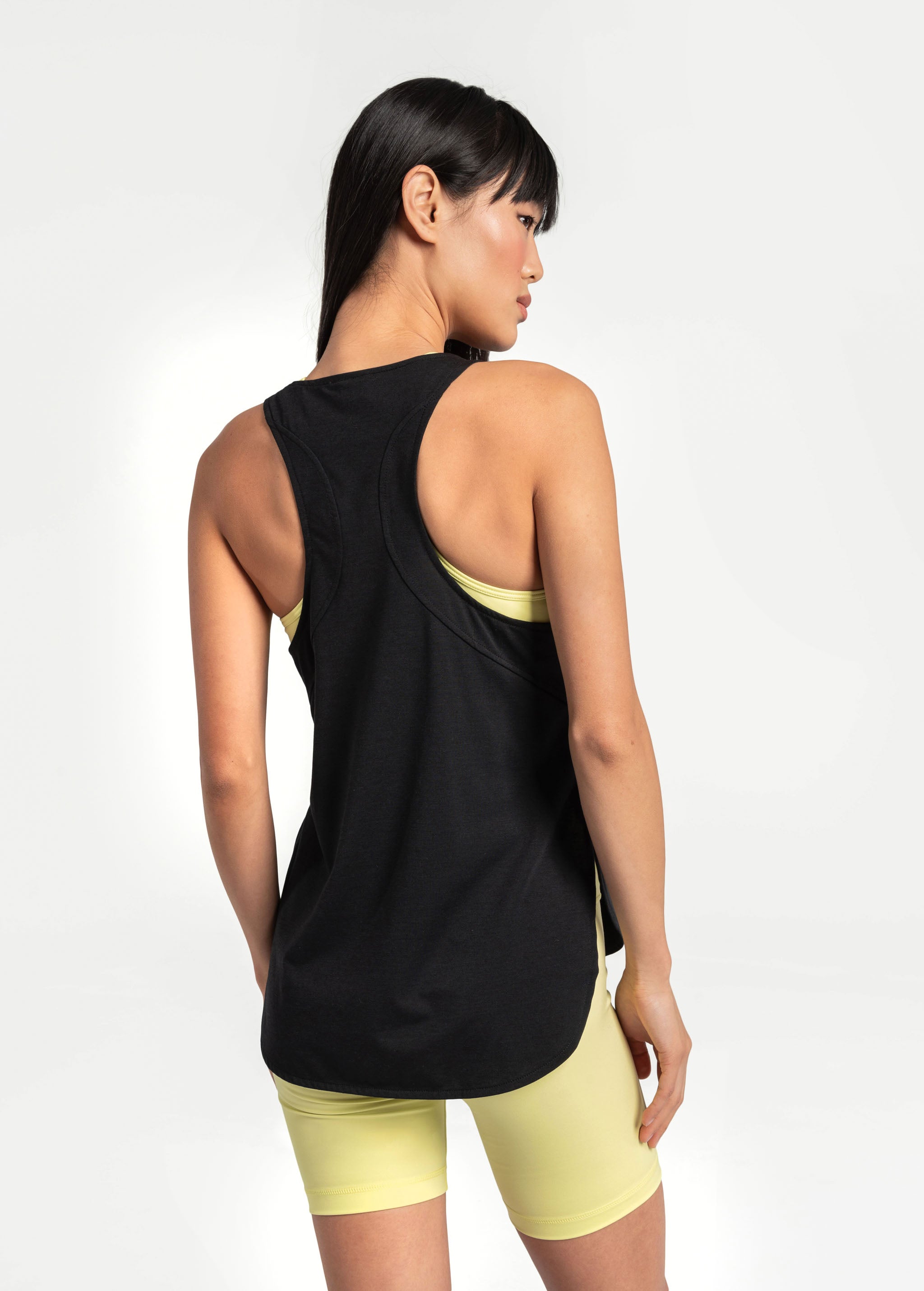 Lolë Performance Wool Tank Top in black