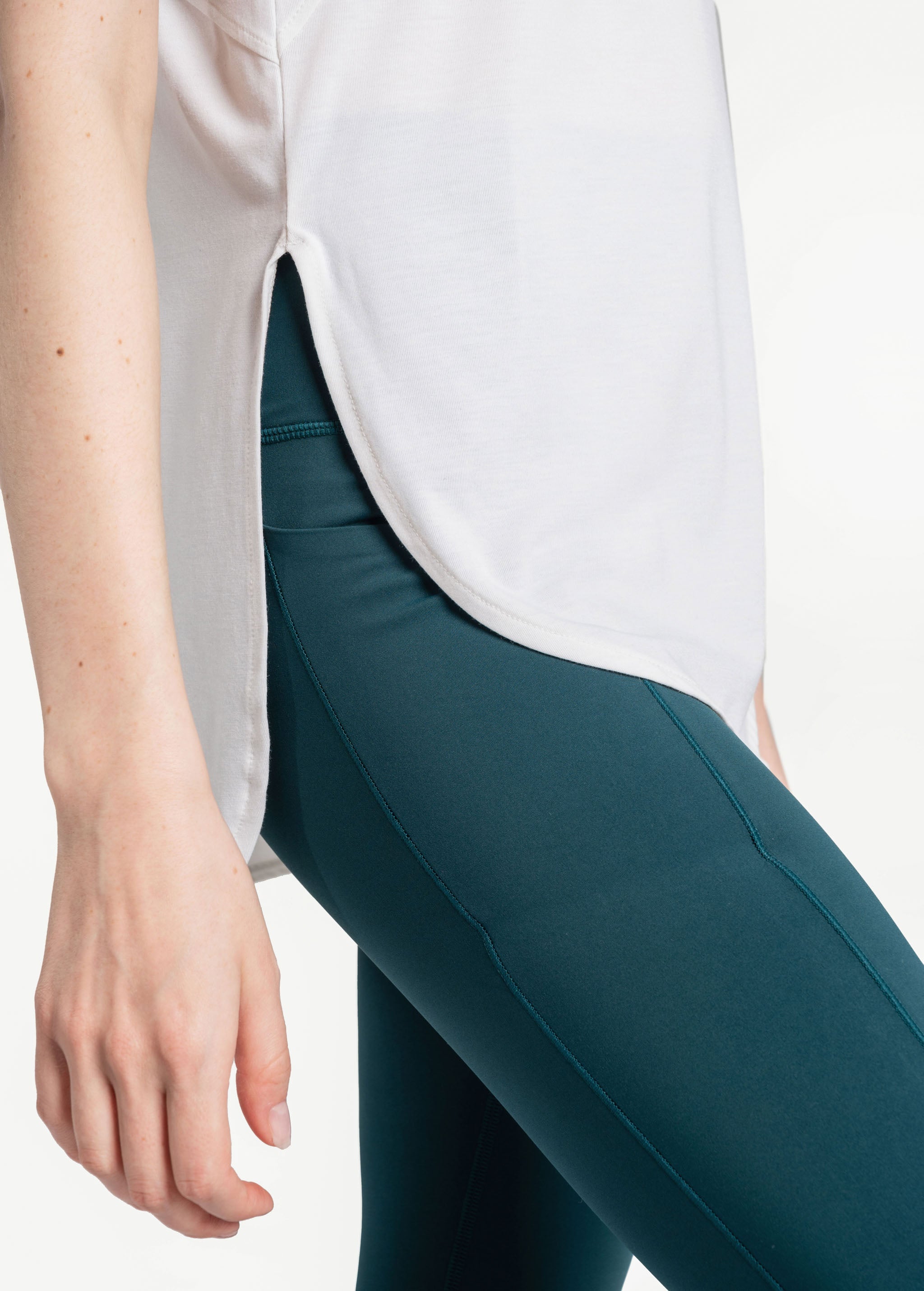 Lolë Performance Wool Tank Top in white