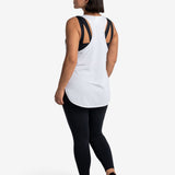 Lolë Performance Wool Tank Top in white