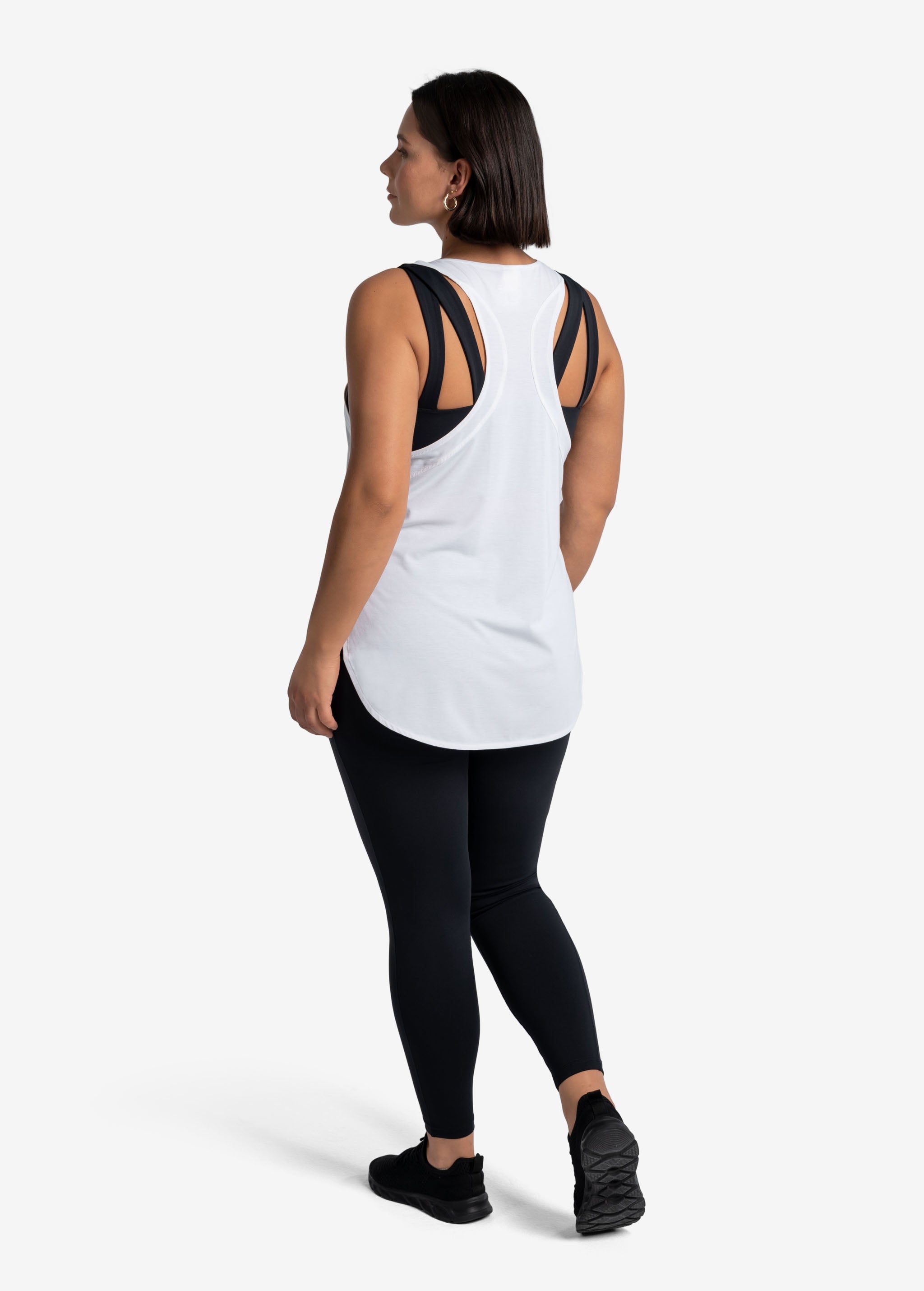 Lolë Performance Wool Tank Top in white