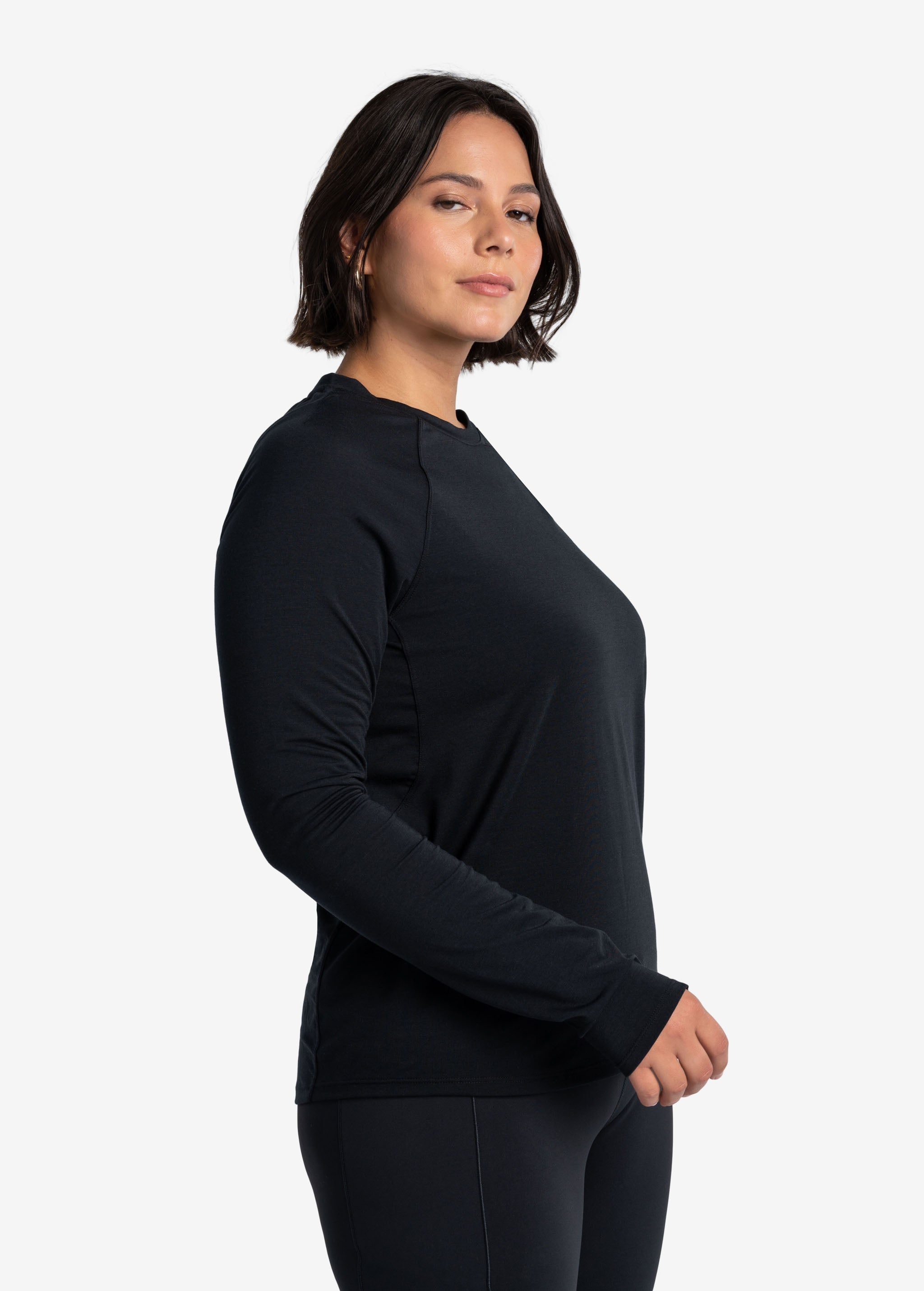 Lolë Performance Wool Long Sleeve in black