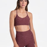Lolë Half Moon Bra in plum