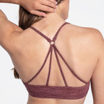 Lolë Half Moon Bra in plum