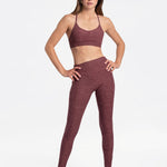 Lolë Half Moon Bra in plum