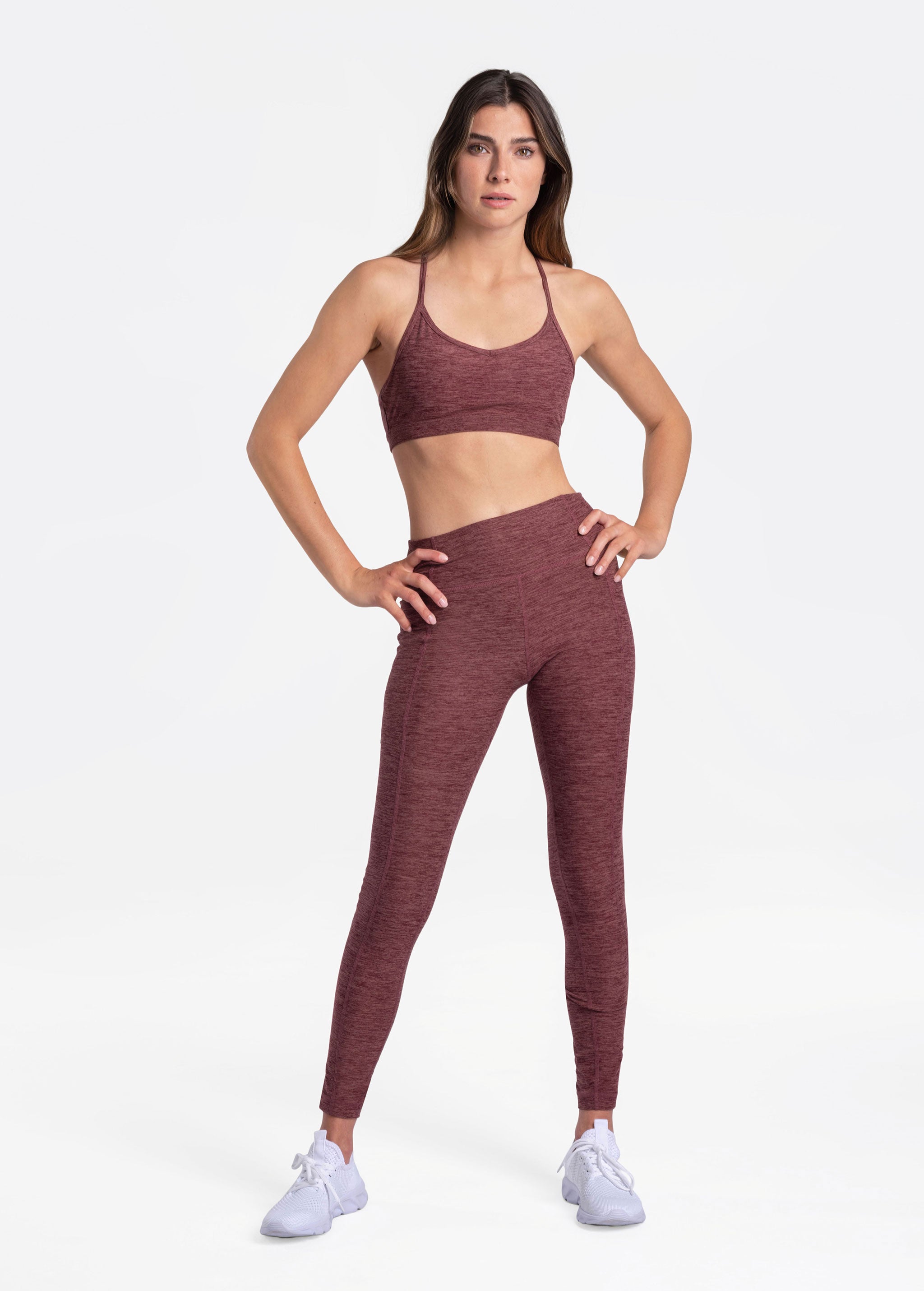 Lolë Half Moon Bra in plum