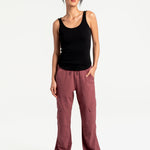 Lolë Organic Cotton Tank Top in black — comfort comes easy with this organic cotton tank top