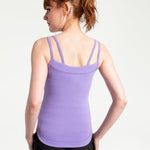 Lolë Organic Cotton Tank Top in Violet purple — comfort comes easy with this organic cotton tank top