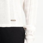 Lolë Vanier Funnel-Neck Pullover Sweater in Gardenia cream