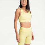 Lolë Comfort Stretch Bra in Daiquiri pale yellow