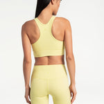 Lolë Comfort Stretch Bra in Daiquiri pale yellow