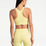 Lolë Comfort Stretch Bra in Daiquiri pale yellow